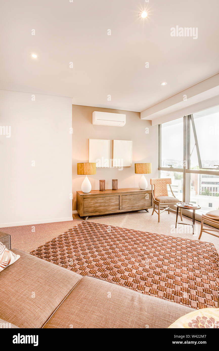Creative Living Room Interior Of Luxury House With Decoration