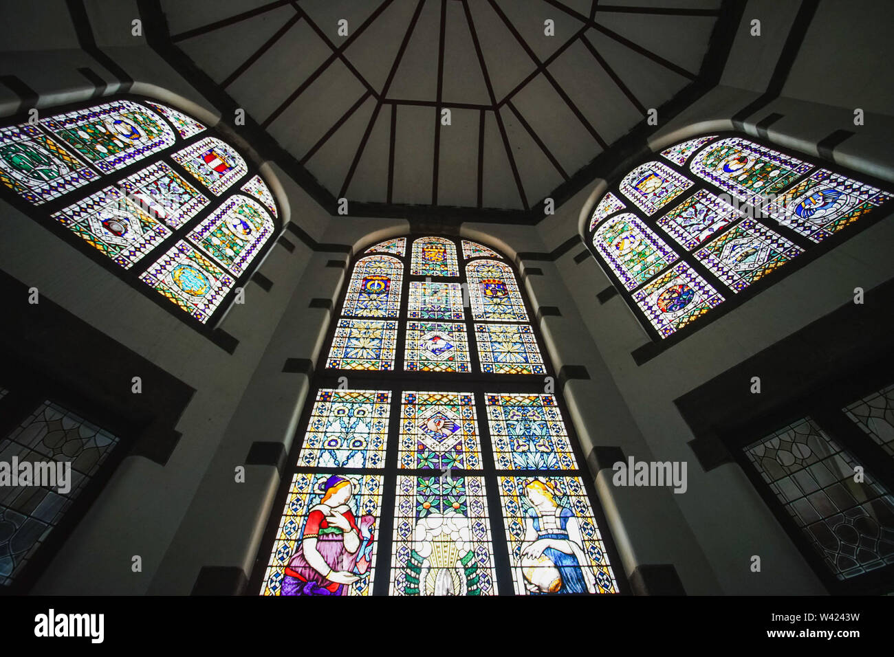 Lawang Sewu is Dutch colonialism historical building in Semarang, Indonesia Stock Photo