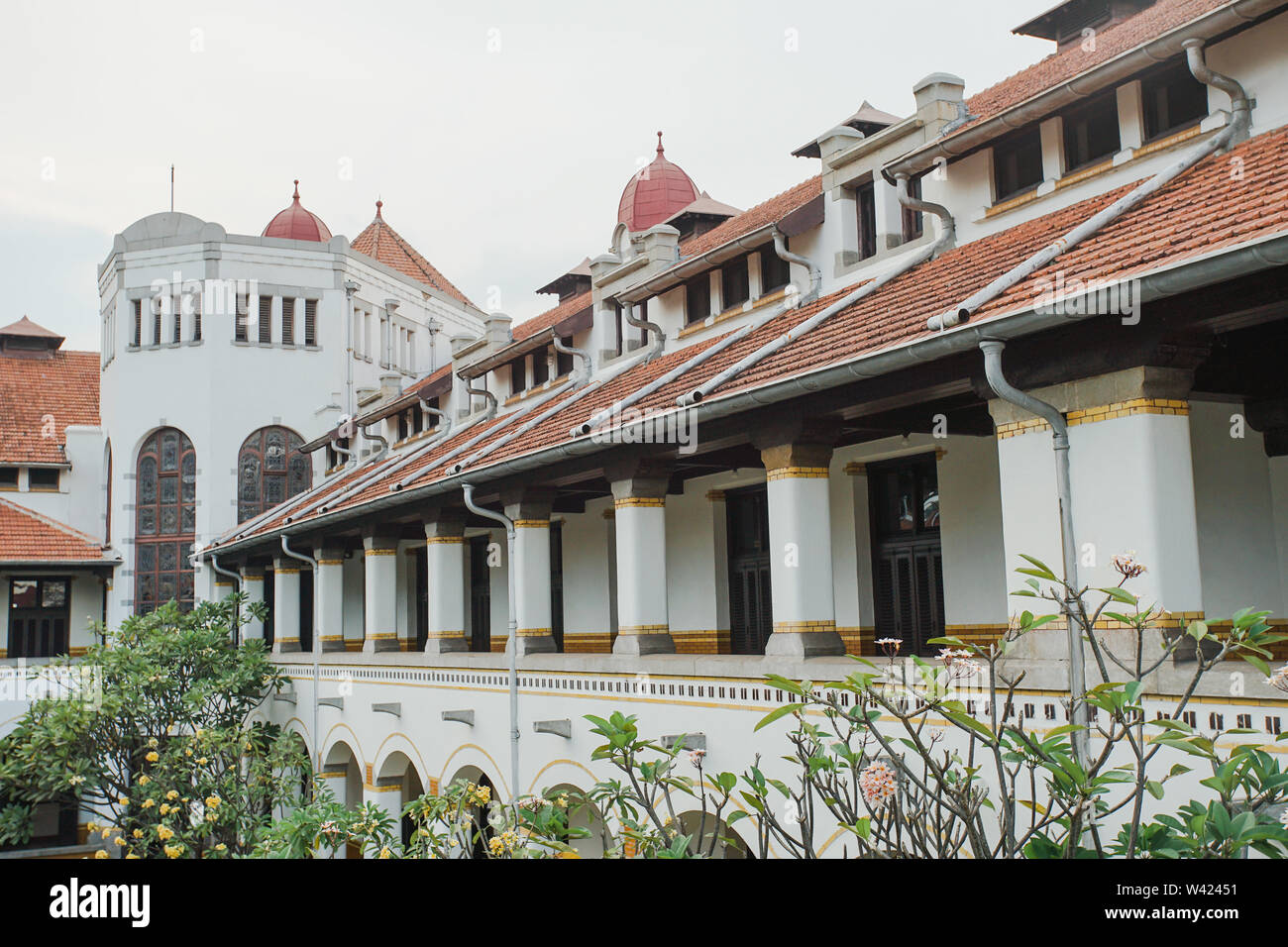 Lawang Sewu is Dutch colonialism historical building in Semarang, Indonesia Stock Photo