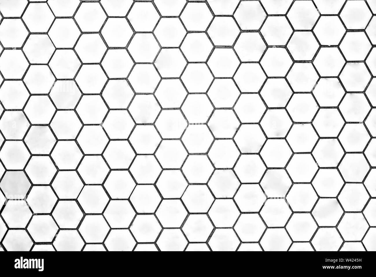 Honeycomb design for a wall tile or floor in shape of heptagon, luxury home design, very clean place also perfect lightning. Stock Photo
