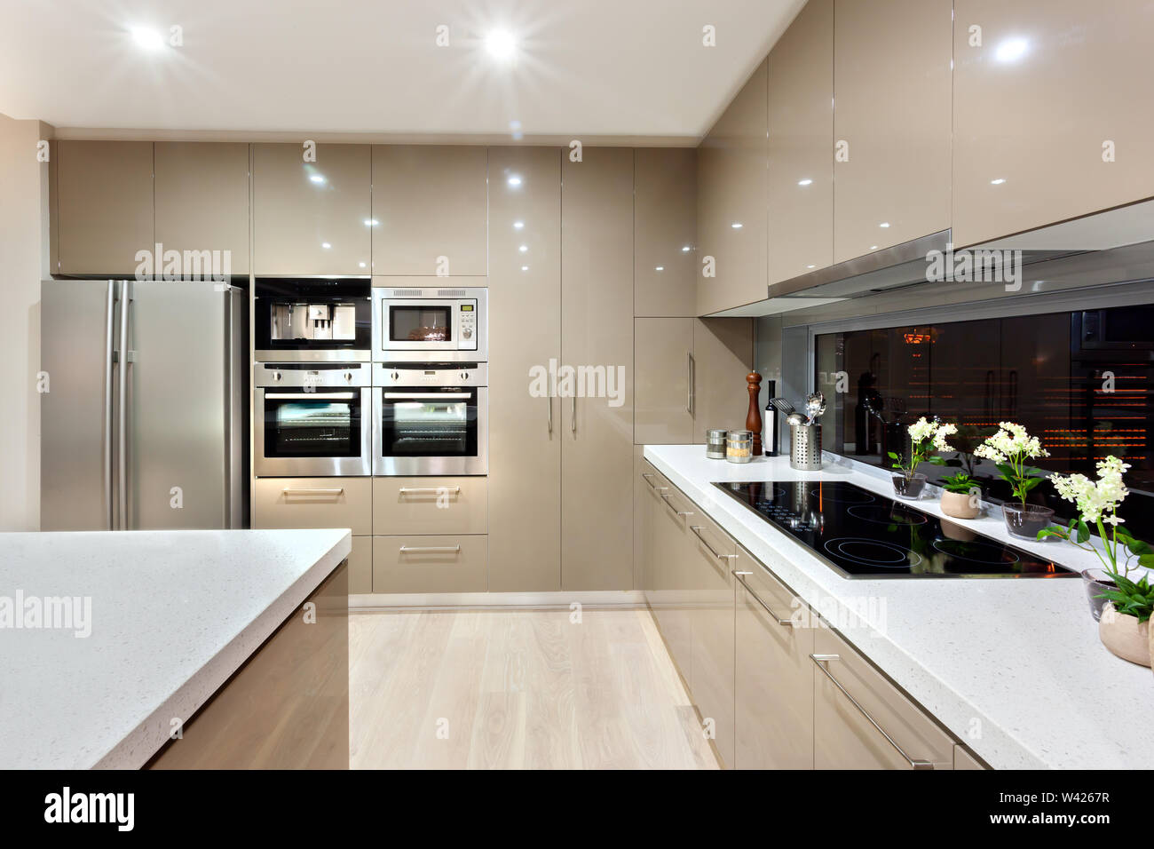 There Are Lots Of Wall Cabinets And Pantry Cupboard Fixed To The