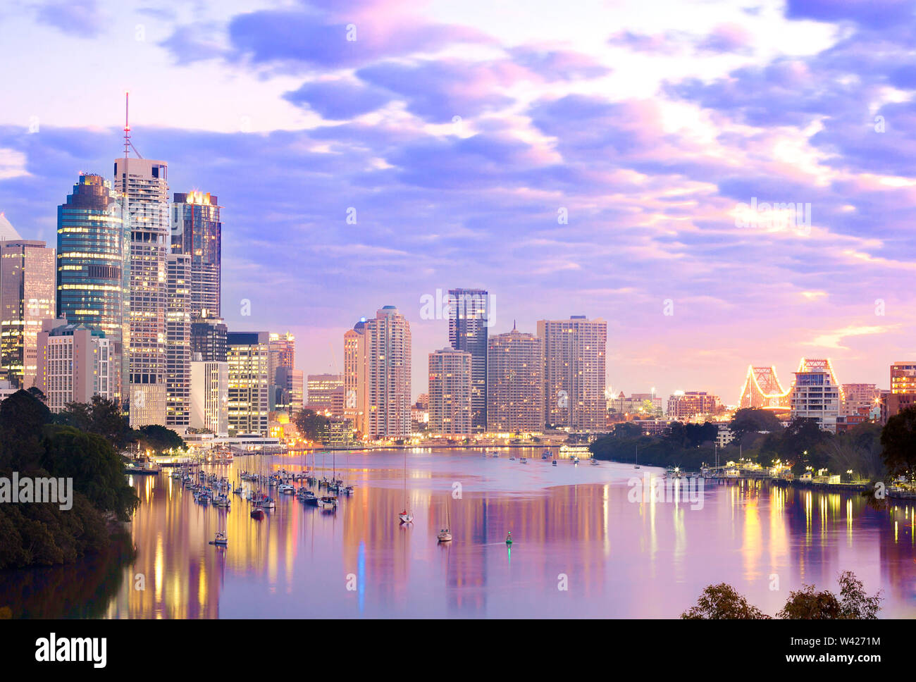 Image of the downtown of Brisbane, Queensland, Australia Stock Photo