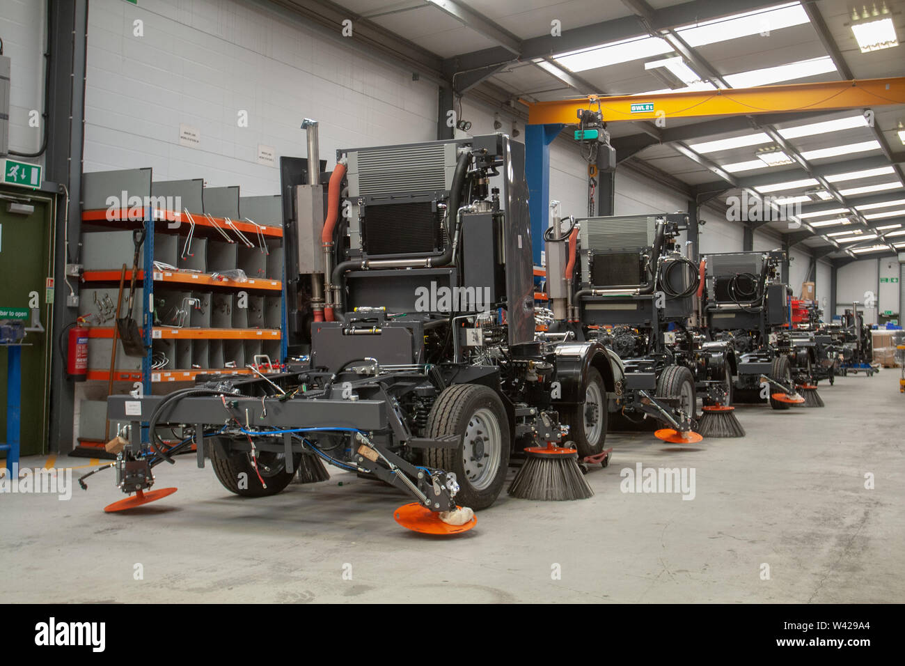 Scarab Road Sweepers manufacture and assembly line UK Stock Photo