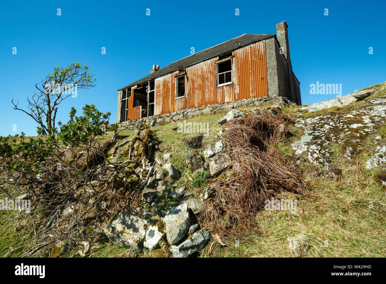 Abandoned cottage, Harris, Hebrides, Scotland, UK Stock Photo Alamy