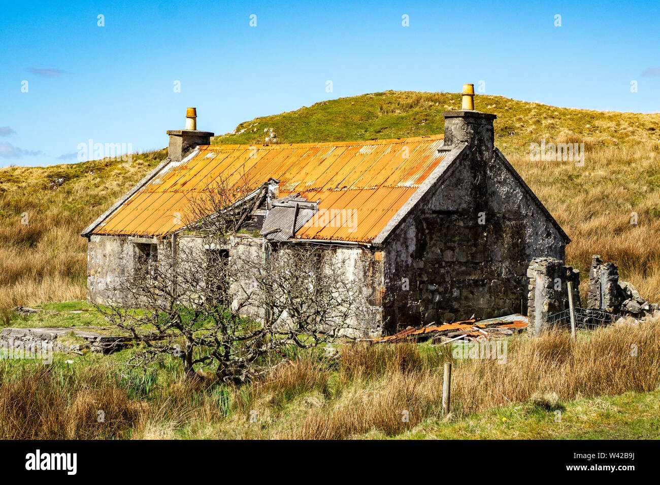 Abandoned cottage, Harris, Hebrides, Scotland, UK Stock Photo Alamy