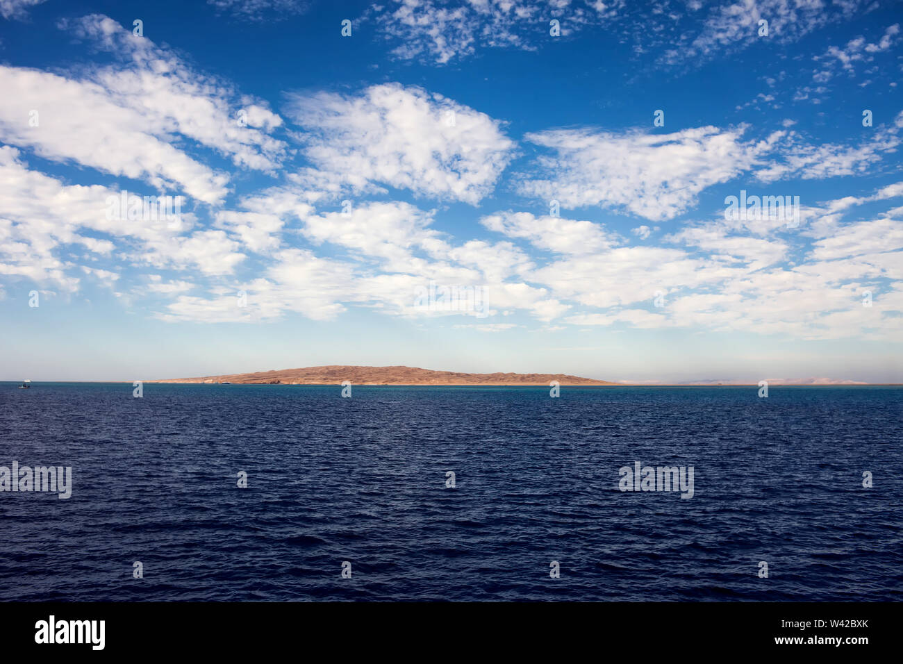 Calm Sea and Blue Sky Background Stock Photo - Alamy