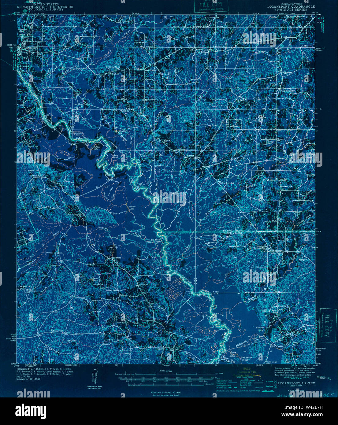 Logansport louisiana map hires stock photography and images Alamy