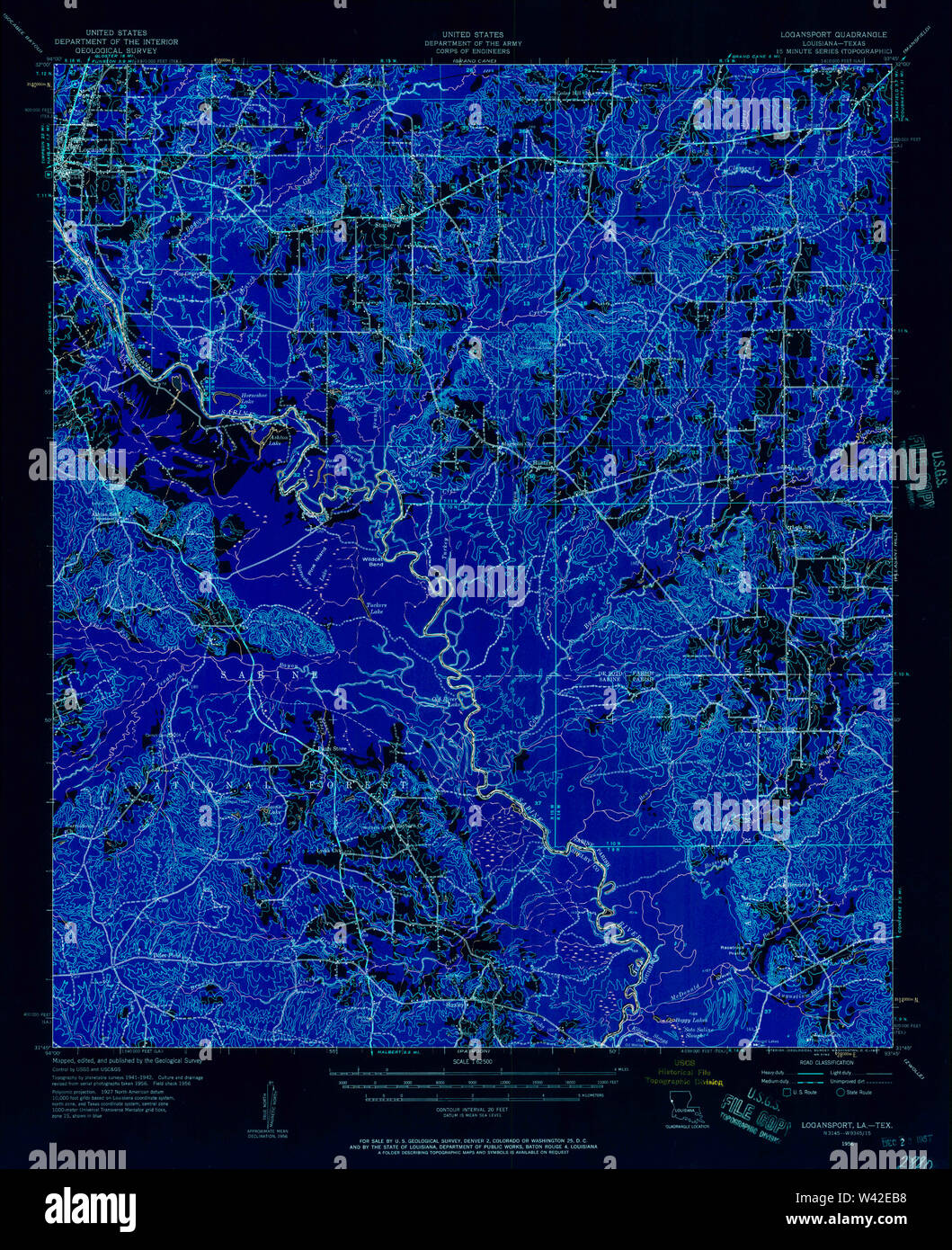 Logansport louisiana map hires stock photography and images Alamy