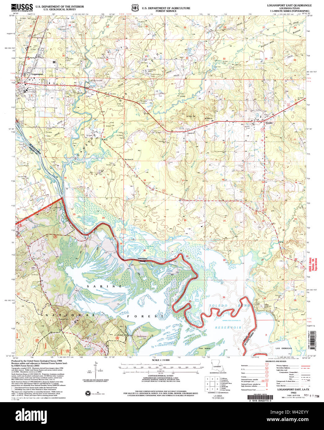 Logansport louisiana map hires stock photography and images Alamy