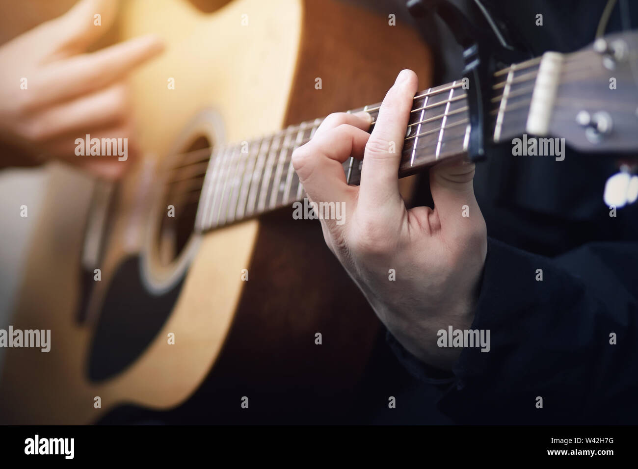 wooden guitar chord player wooden guitar chord player