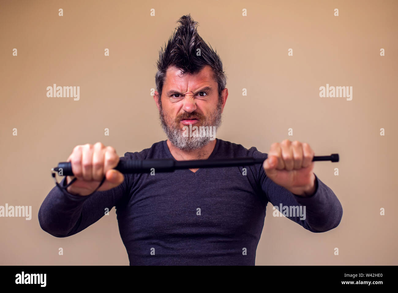 ninjutsu with tonfa Stock Photo - Alamy