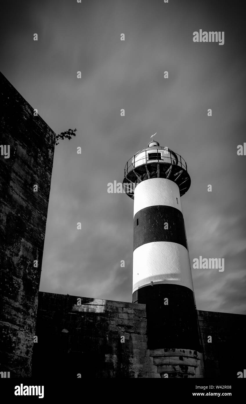 An Eye in the Sky, Southsea Castle Lighthouse Stock Photo Alamy