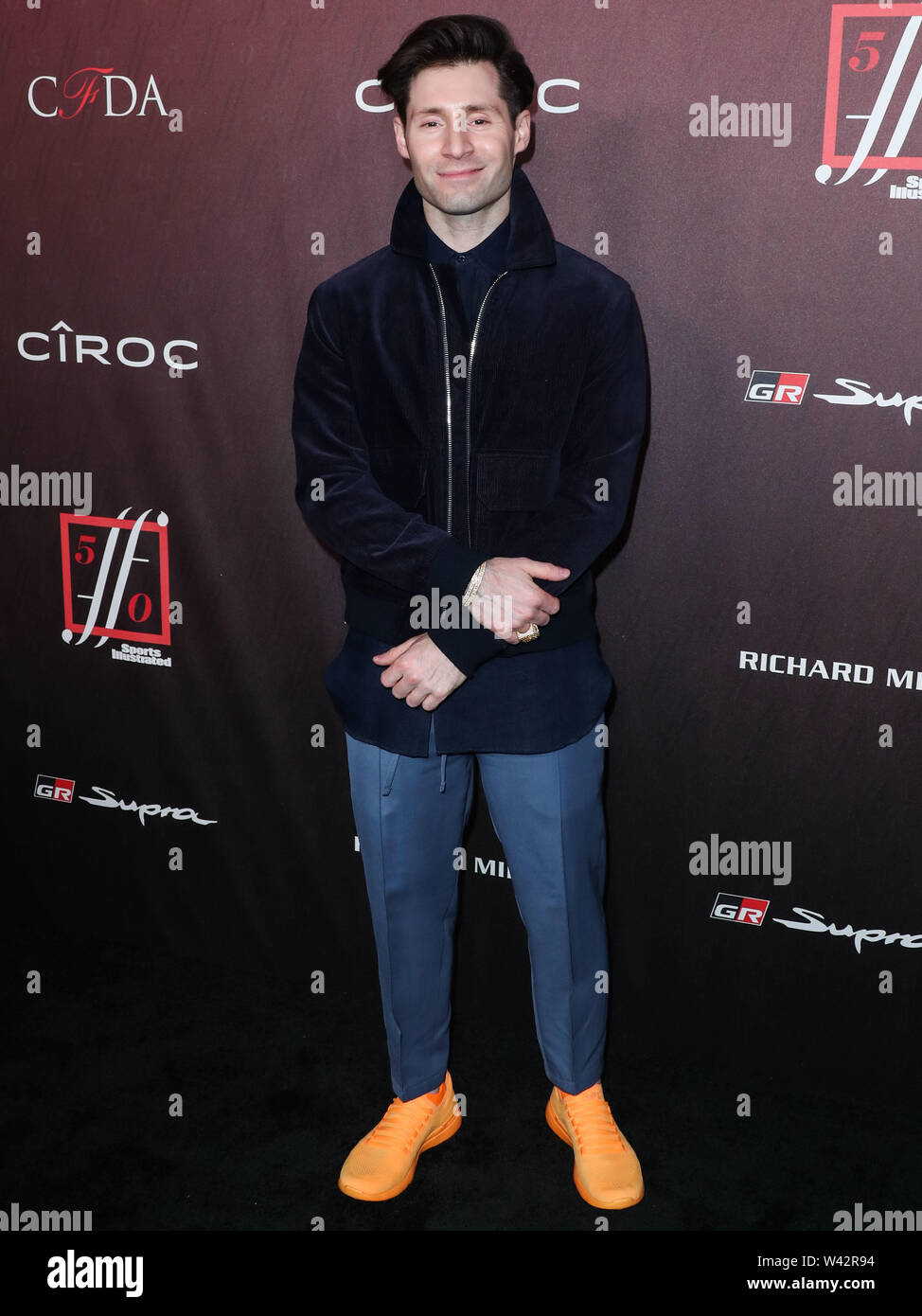 Hollywood, United States. 18th July, 2019. HOLLYWOOD, LOS ANGELES, CALIFORNIA, USA - JULY 18: Ryan Goldstein arrives at the Sports Illustrated Fashionable 50 held at Sunset Room Hollywood on July 18, 2019 in Hollywood, Los Angeles, California, United States. (Photo by Xavier Collin/Image Press Agency) Credit: Image Press Agency/Alamy Live News Stock Photo