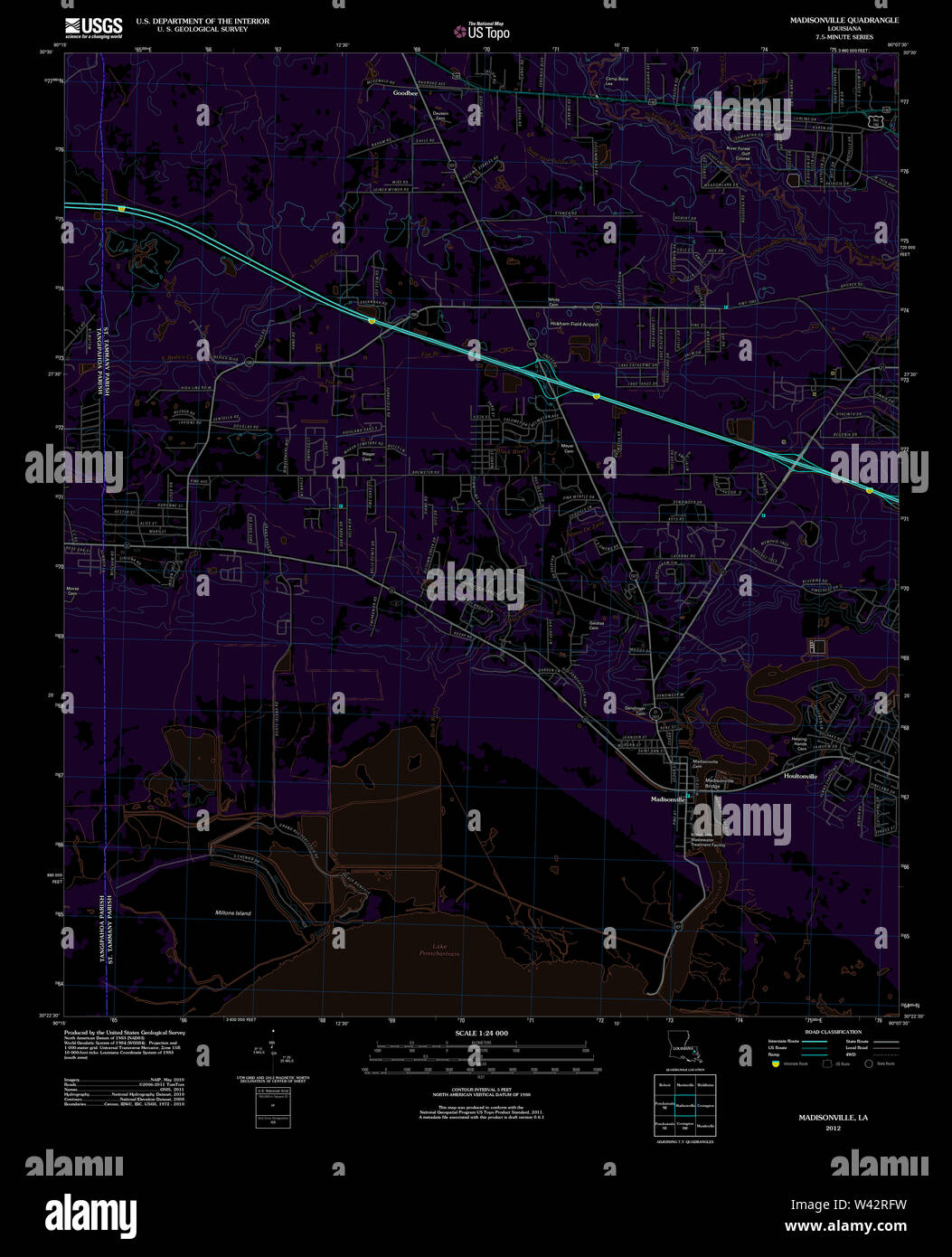Map of madisonville hires stock photography and images Alamy