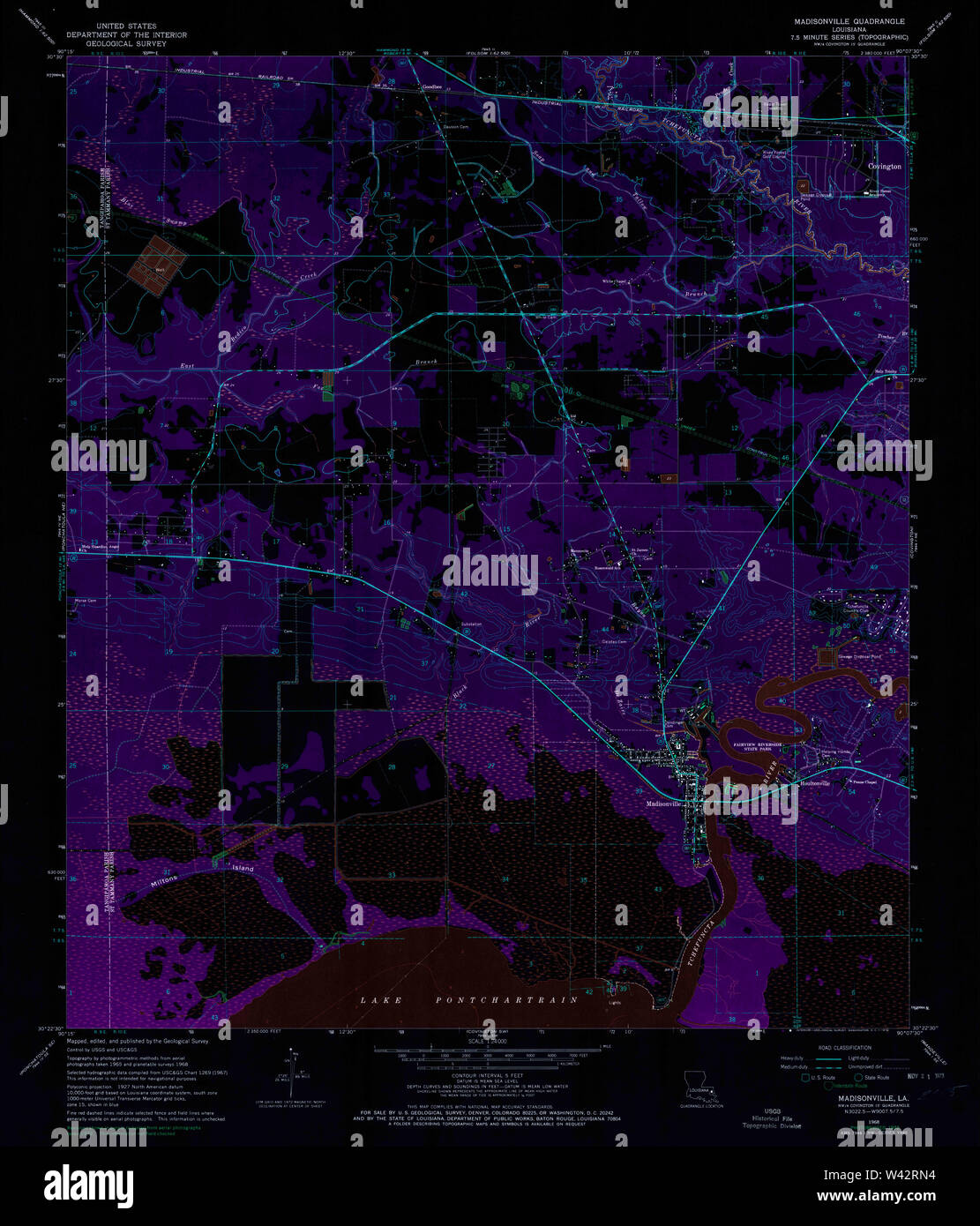 Map of madisonville hires stock photography and images Alamy