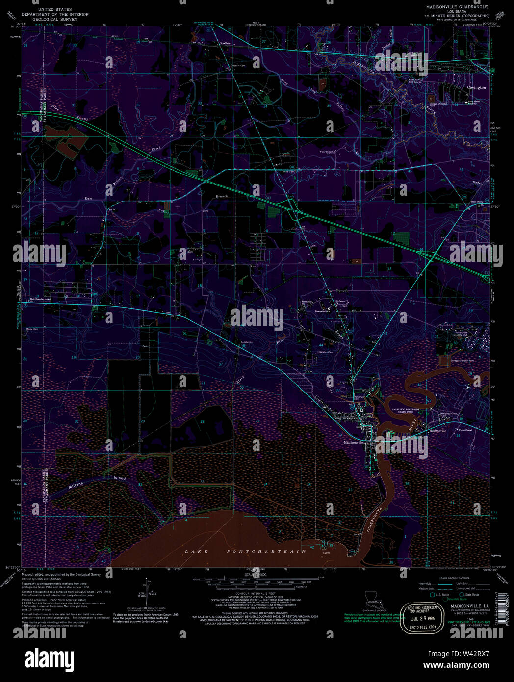 Map of madisonville hires stock photography and images Alamy