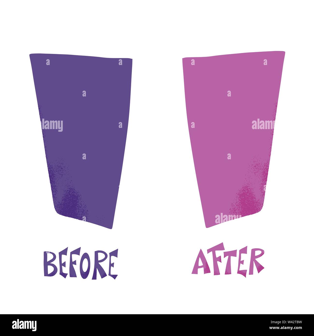 Before and after template background. Comparison concept with empty ...