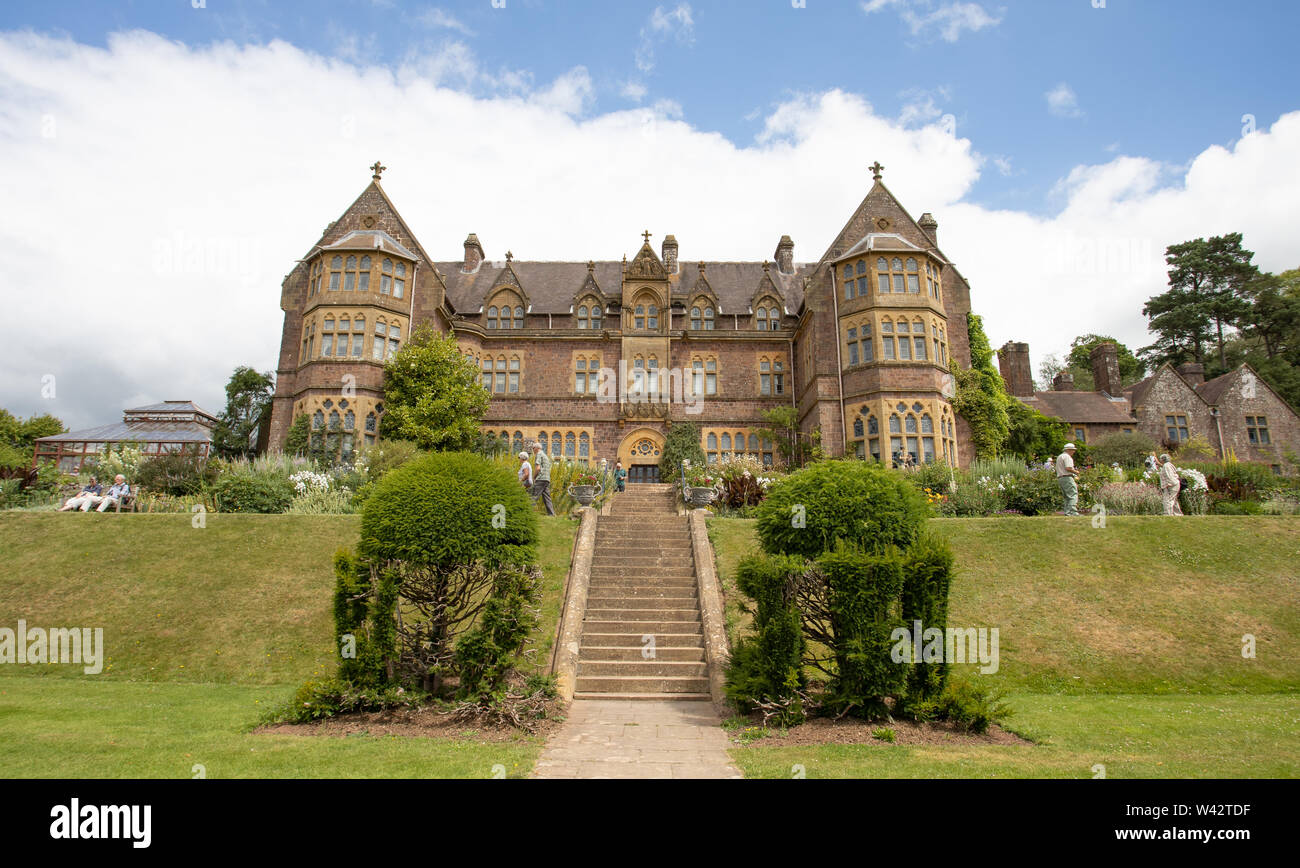 Knightshayes Court is a Victorian country house near Tiverton, Devon, England, designed by William Burges for the Heathcoat-Amory family Stock Photo