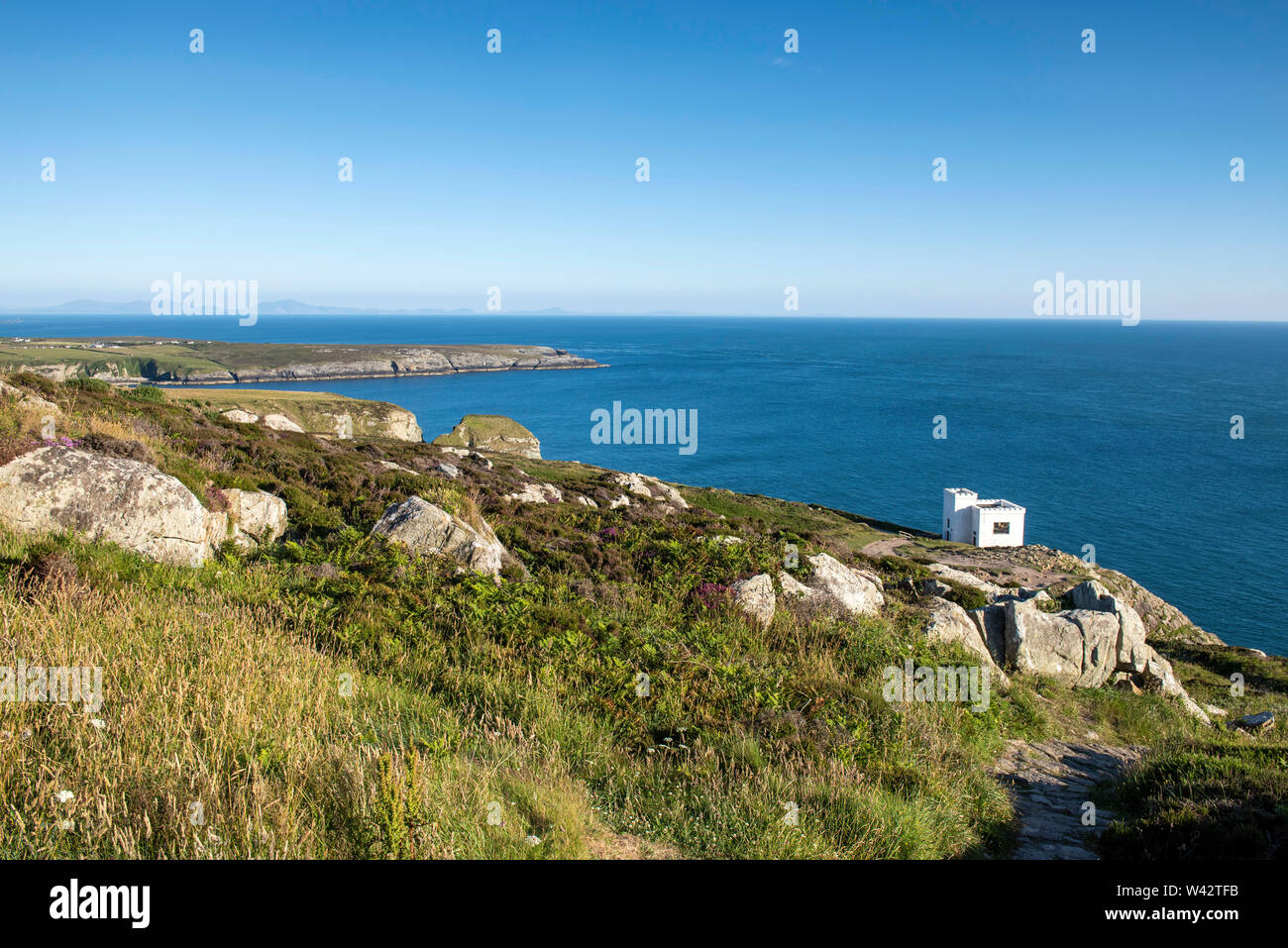 Ellin's Tower at South Stack on the Island of Anglesey, Wales UK Stock
