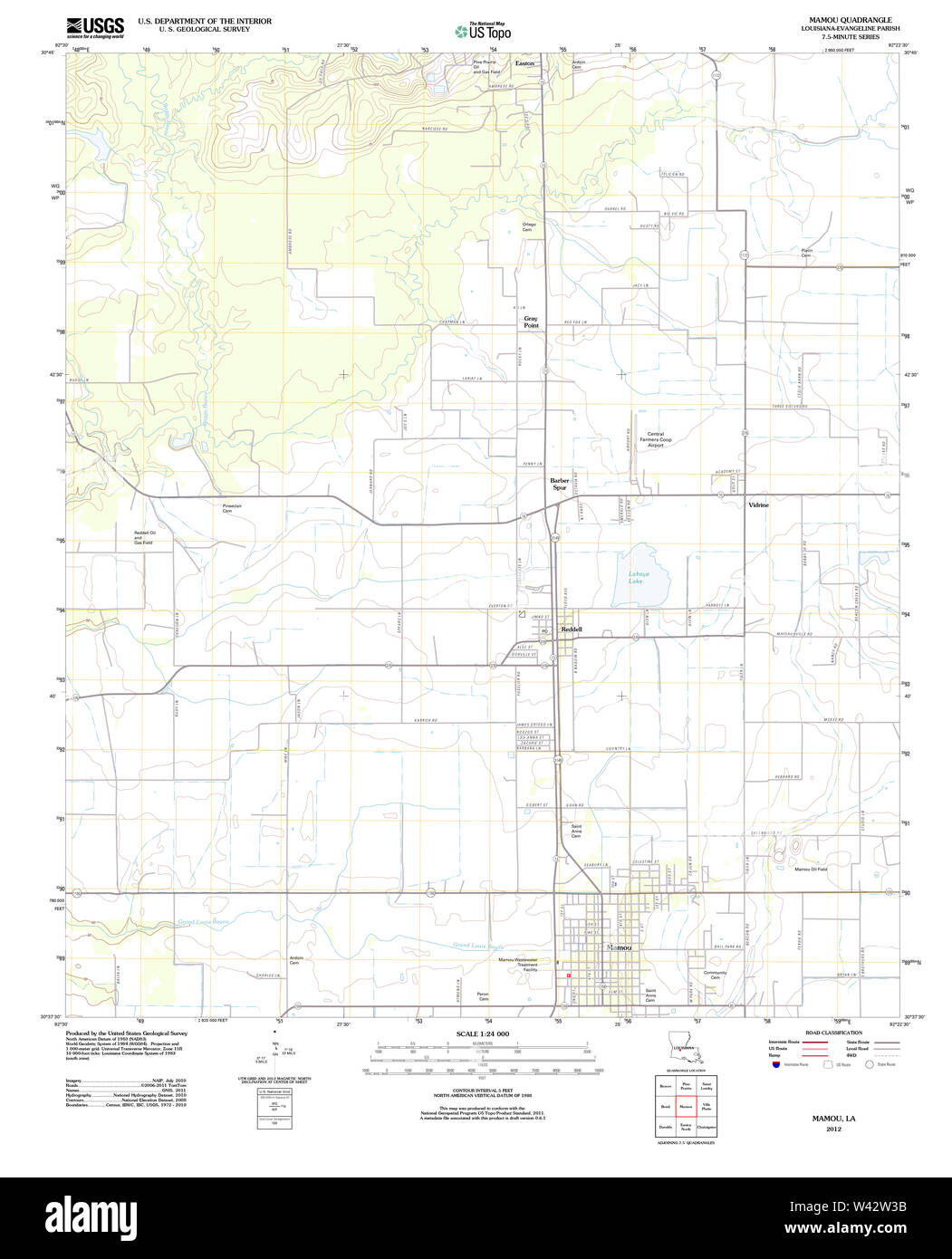 Mamou louisiana map hires stock photography and images Alamy
