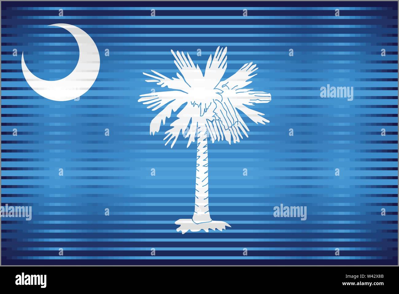 Shiny Grunge flag of the South Carolina - Illustration, Three ...