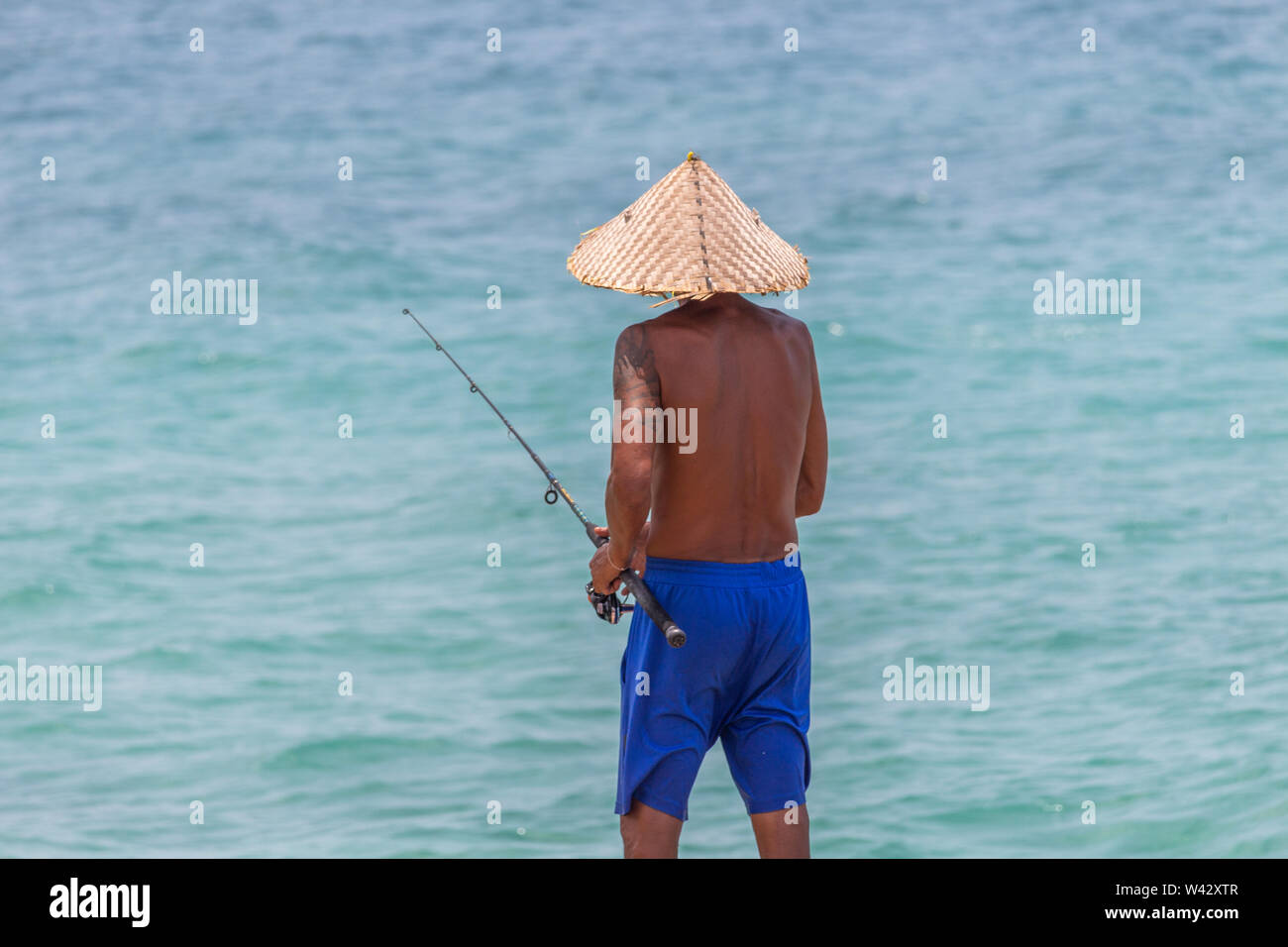 Bamboo fishing pole hi-res stock photography and images - Alamy