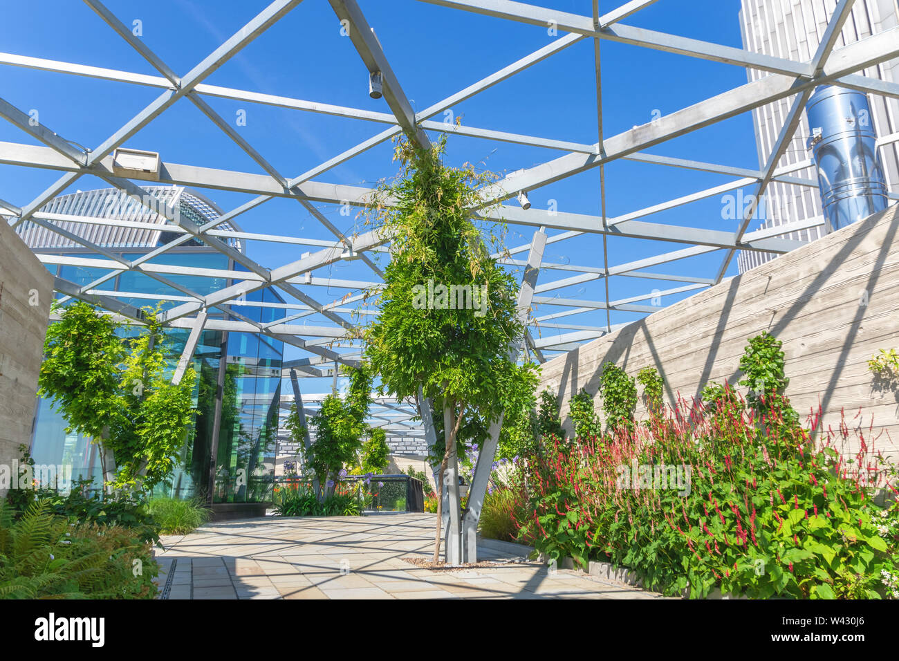The Garden at 120, a roof garden in the city of London, UK Stock Photo Alamy