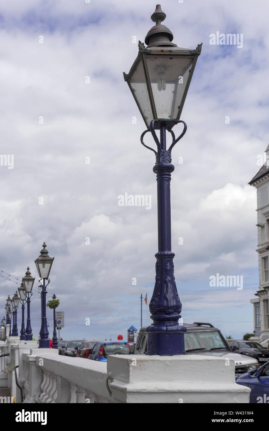 Victorian gas streetlamps. Stock Photo