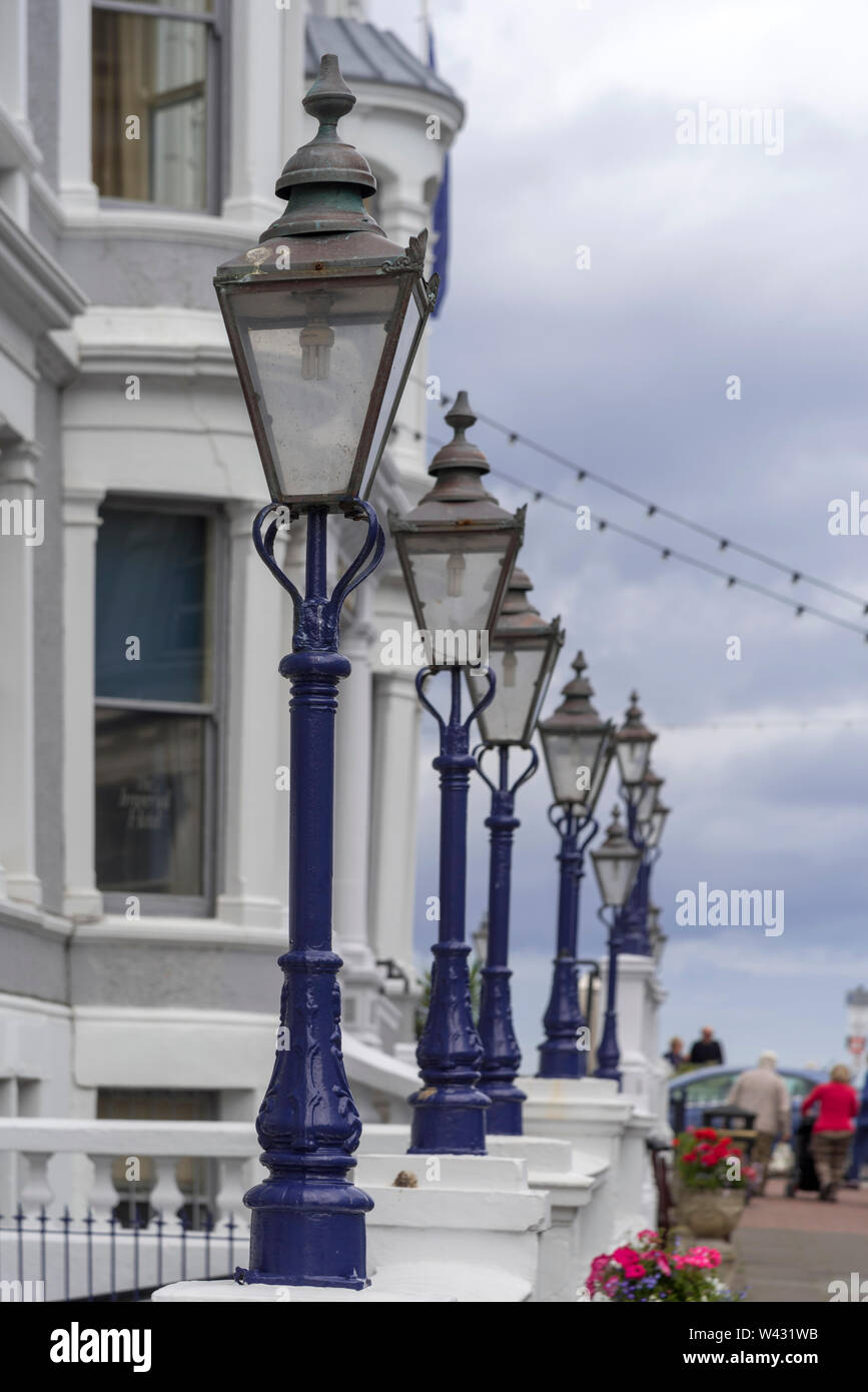Victorian gas streetlamps. Stock Photo