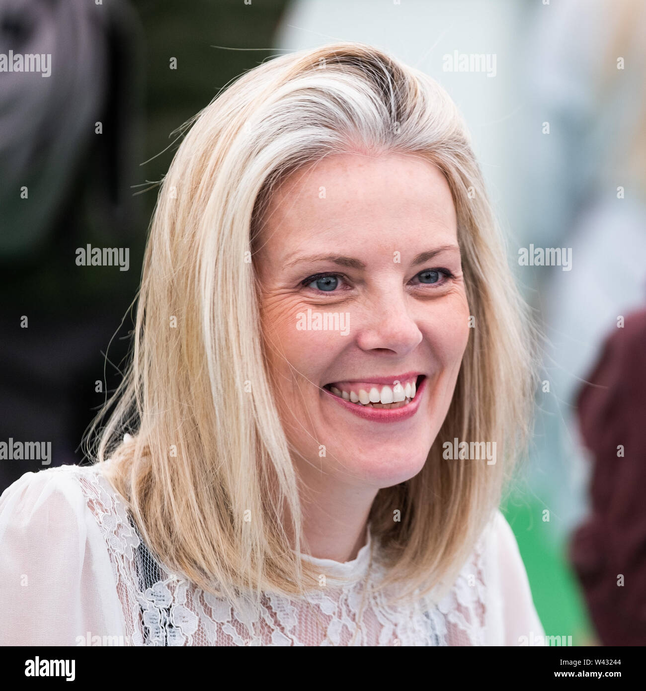Sarah Crossan,  Irish author, best known for her books for young adults, including Apple and Rain and One. Appearing at the 2019 Hay Festivall Stock Photo