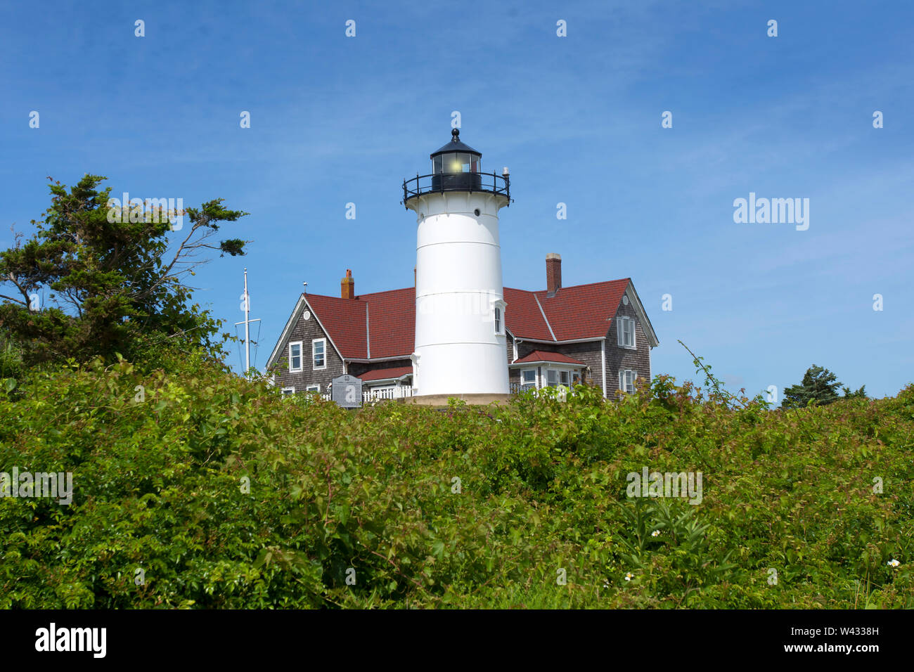 Historic Nobska Lighthouse (1828) in Falmouth (Woods Hole