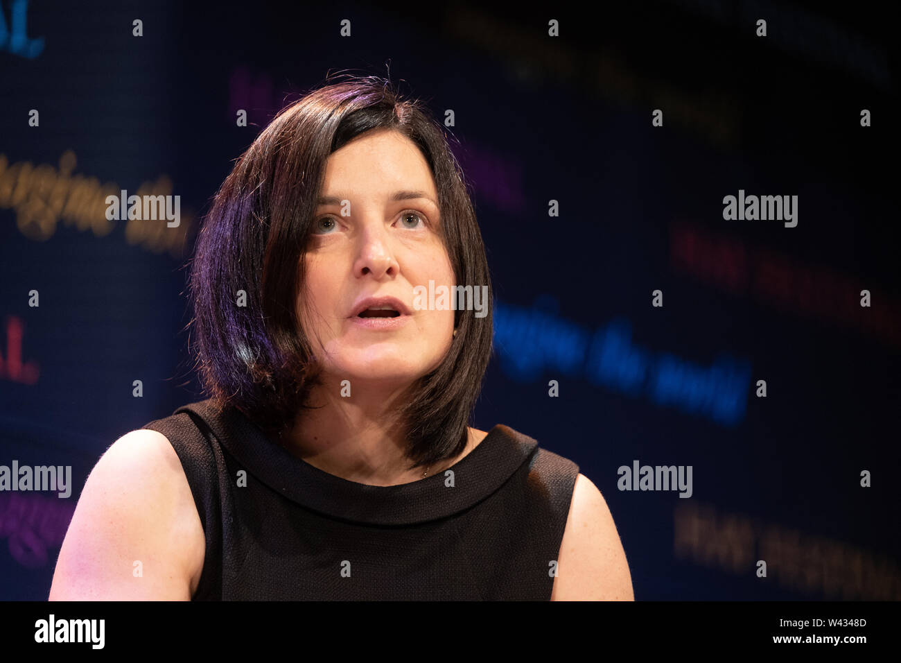 Elizabeth Goldring, honorary associate professor at the Centre for the Study of the Renaissance at the University of Warwick and a fellow of the Royal Historical Society at the  32nd annual Hay Festival of Literature and the Arts. Stock Photo