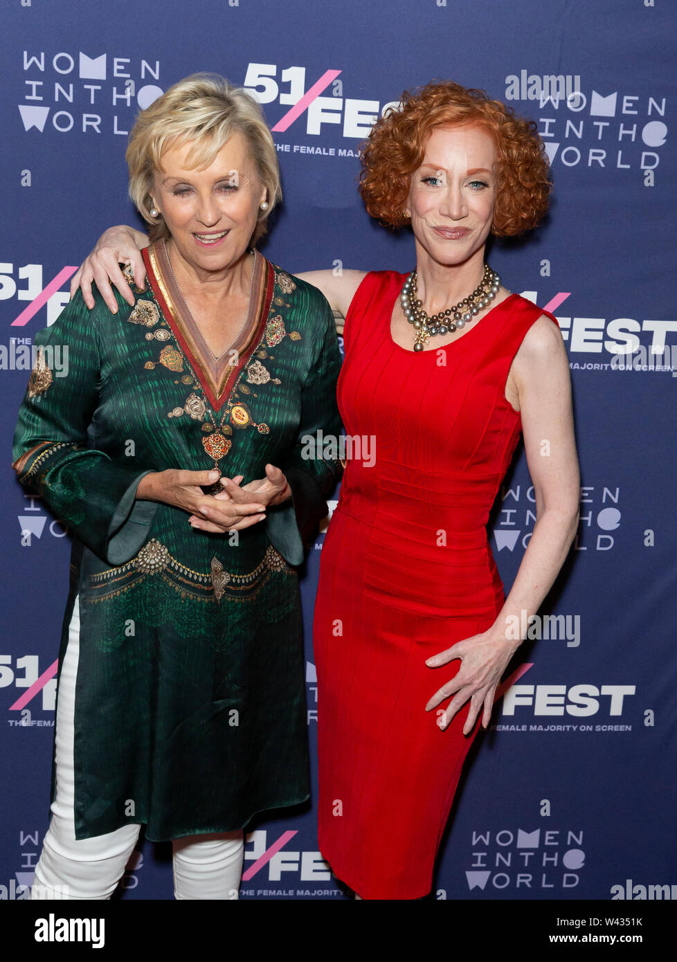 Tina Brown And Kathy Griffin Attend Screening Of Kathy Griffin A Hell Of A Story During Opening Night Of 51 Fest At Sva Theatre Photo By Lev Radin Pacific Press Stock Photo
