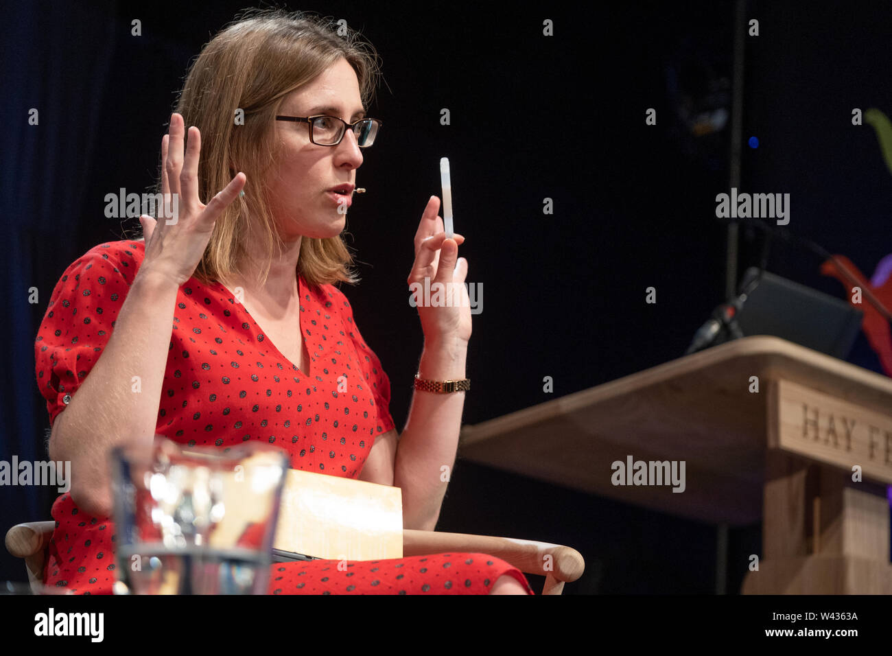 Sarah-Jayne Blakemore FBA Professor of Cognitive Neuroscience at the Institute of Cognitive Neuroscience, University College London and co-director of the Wellcome Trust PhD Programme in Neuroscience at UCL. Appearing at the  32nd annual Hay Festival of Literature and the Arts. Stock Photo