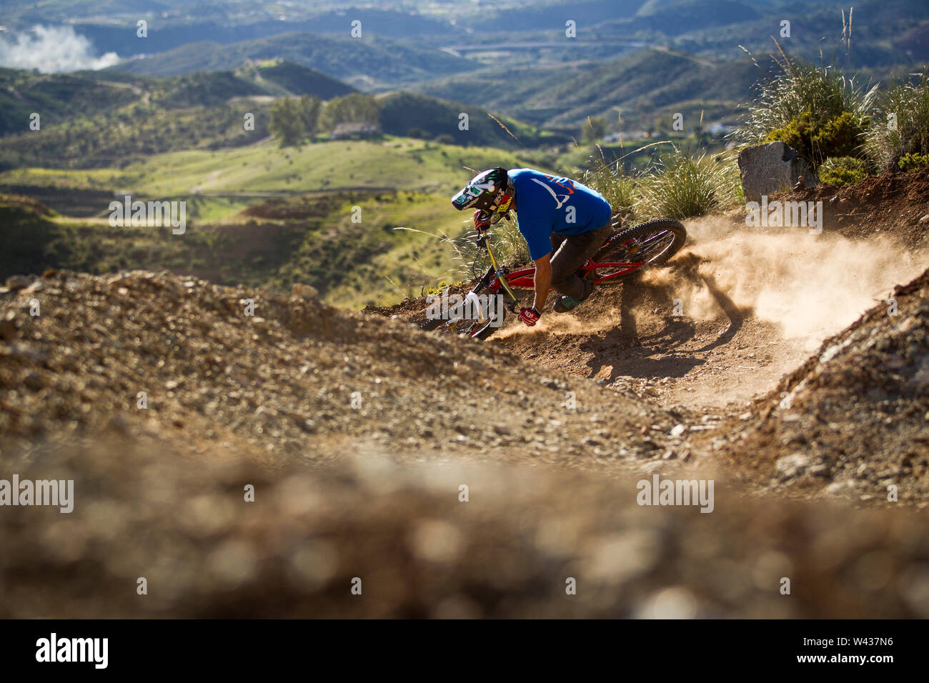 trail behind bike