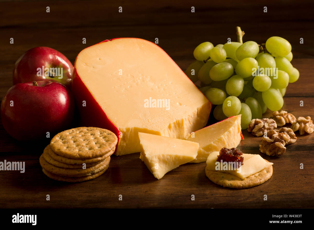 Gouda Wedge Stock Photo