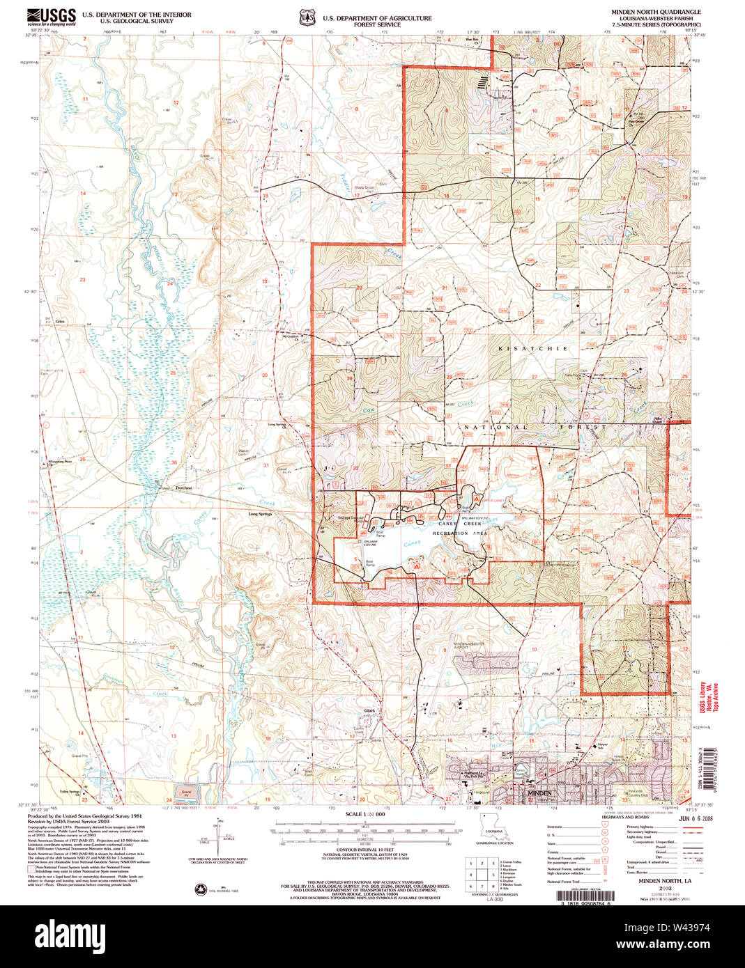 Minden louisiana map hires stock photography and images Alamy