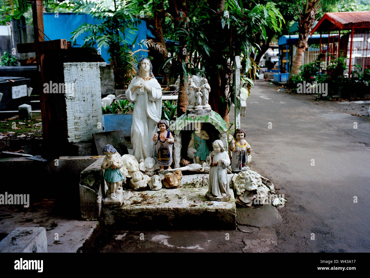 Manila South Cemetery in Manila in Luzon Metro Manila in the Philippines in Southeast Asia Far East. Stock Photo