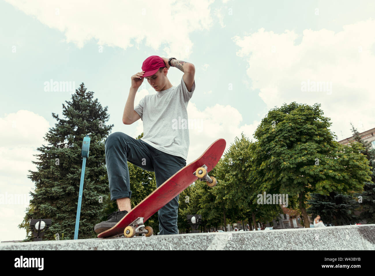 Boy Skateboard Cap High Resolution Stock Photography and Images - Alamy