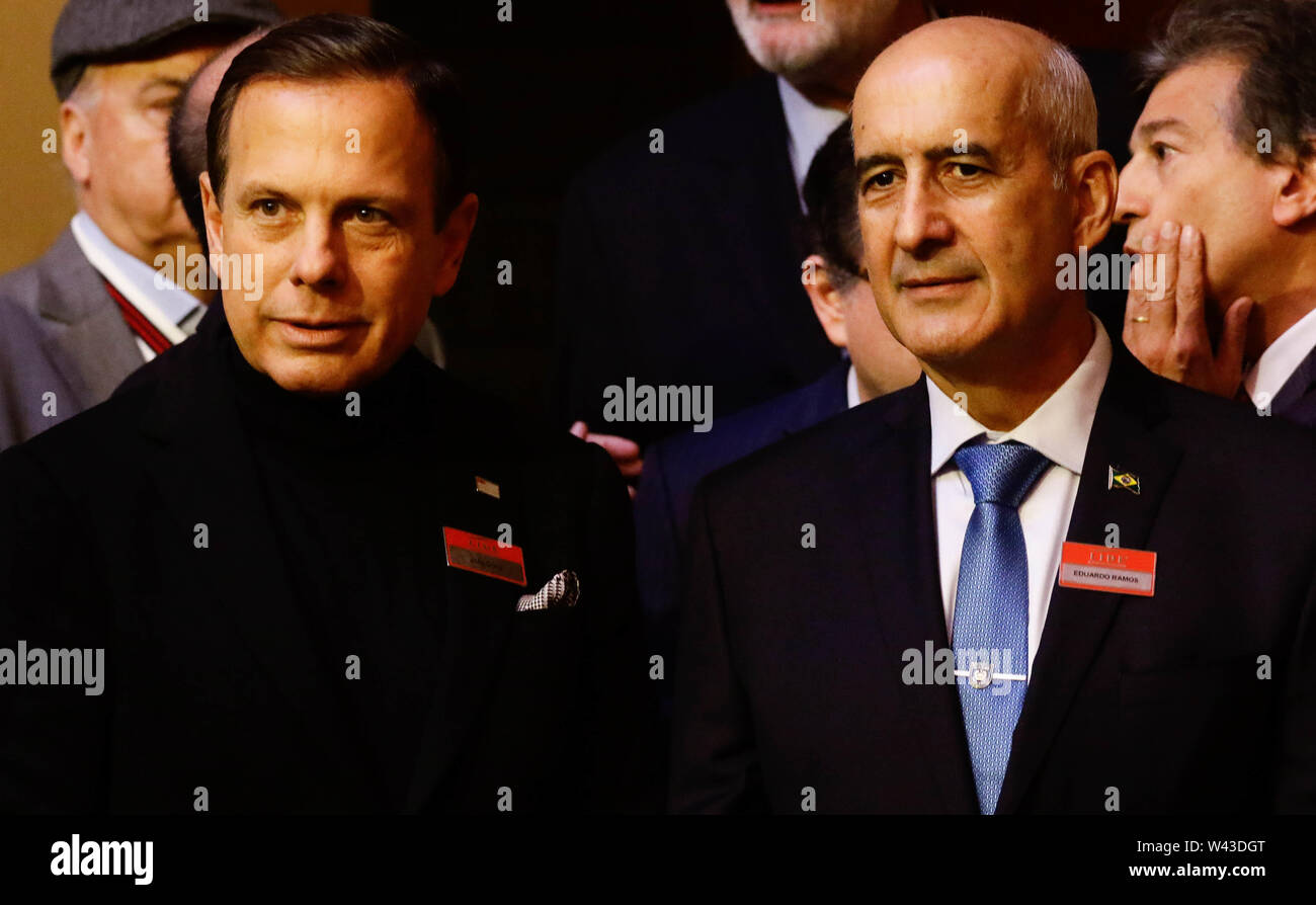 Sao Paulo Sp 19 07 2019 Ministro Luiz Eduardo Ramos No Almoco Lide In The Photo Governor
