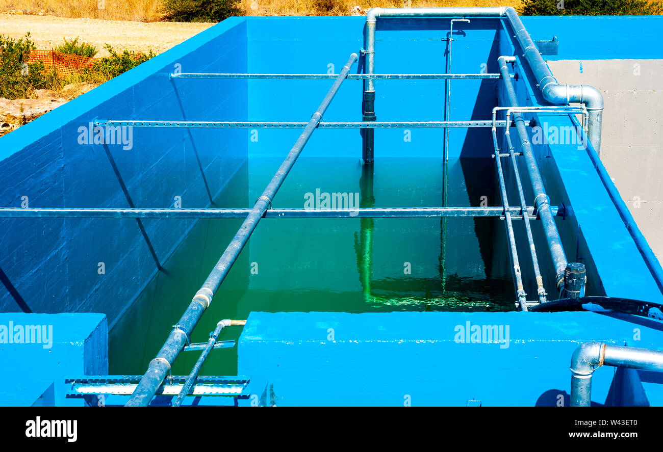 air diffuser undertaking wastewater treatment Stock Photo Alamy