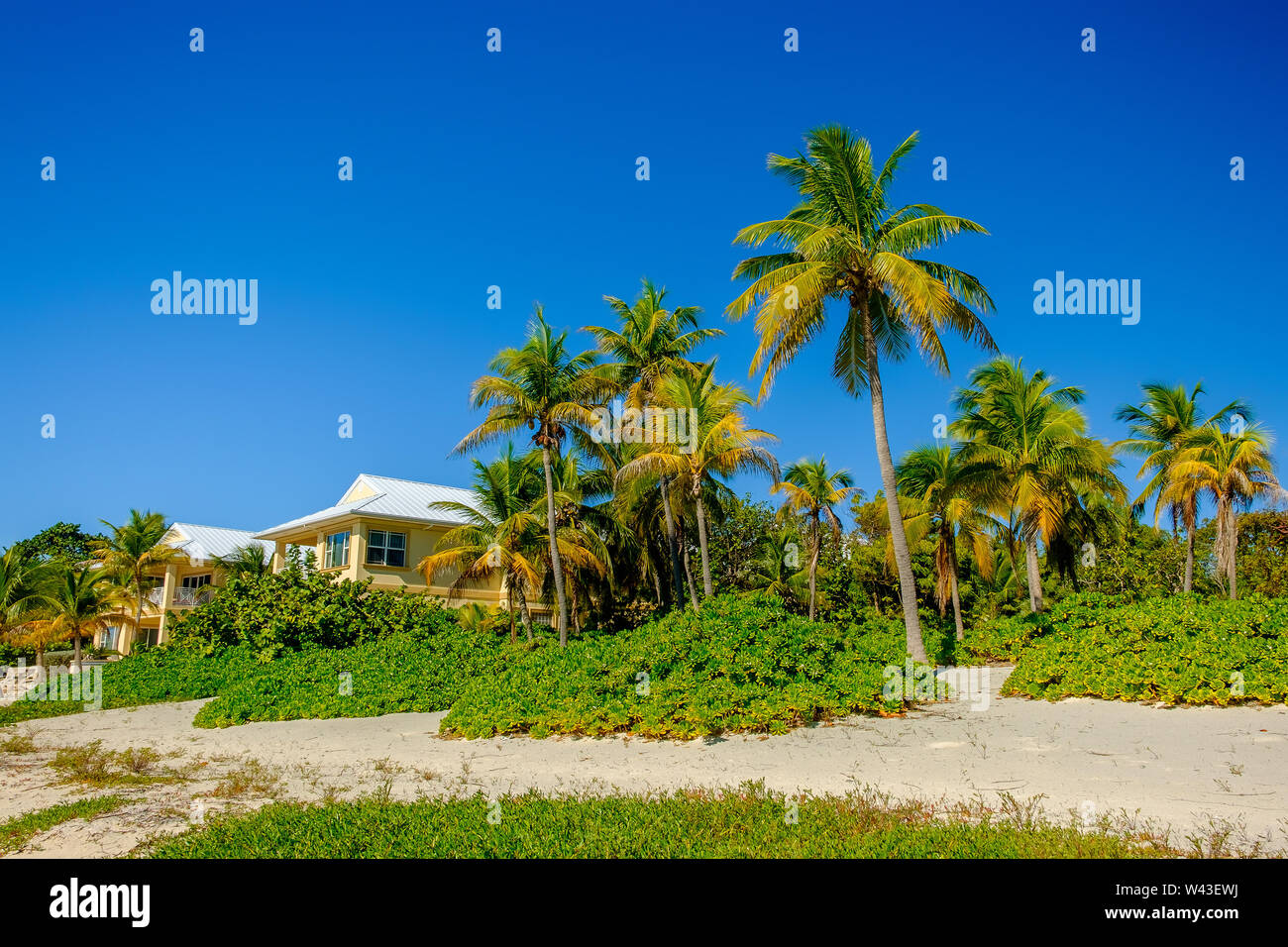 Little Cayman, Cayman Islands, Nov 2018, CaribbeanStyle houses on