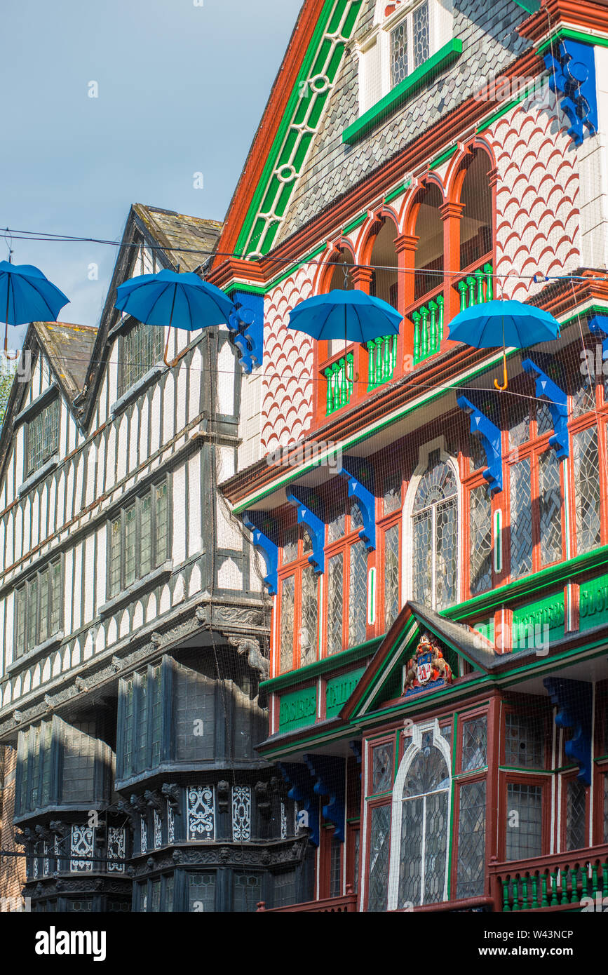 Merchant's House, 226 High street, Exeter, Devon. Tudor style front. Stock Photo
