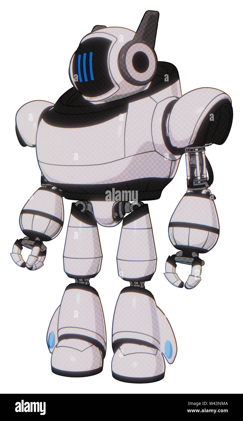 Bot containing elements: digital display head, three vertical line ...
