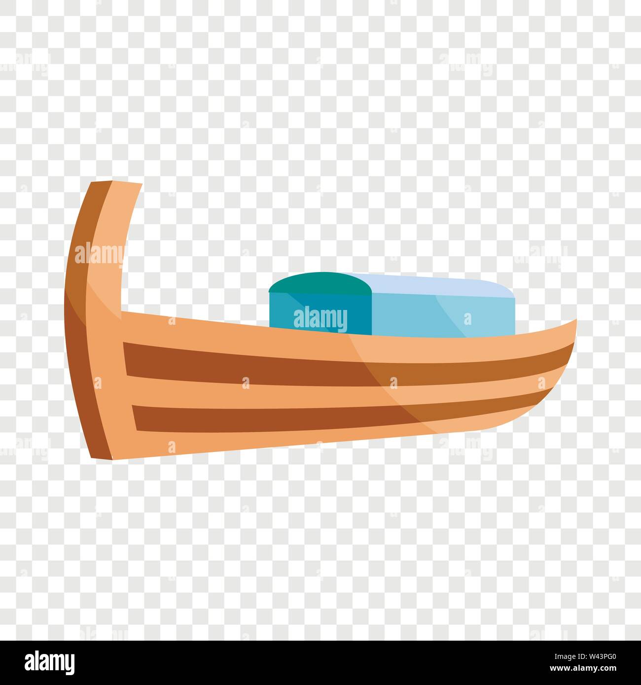 Wooden boat icon, cartoon style Stock Vector Image & Art - Alamy