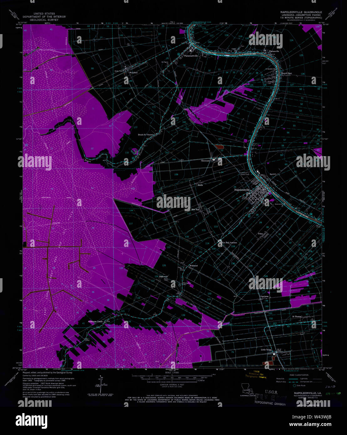 Map of napoleonville hires stock photography and images Alamy