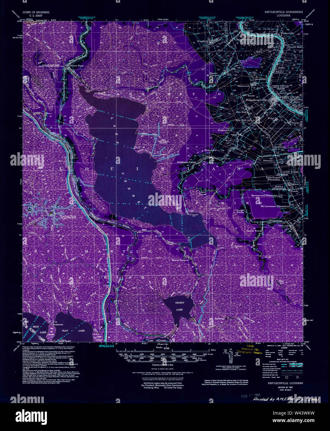 Napoleonville map hires stock photography and images Alamy