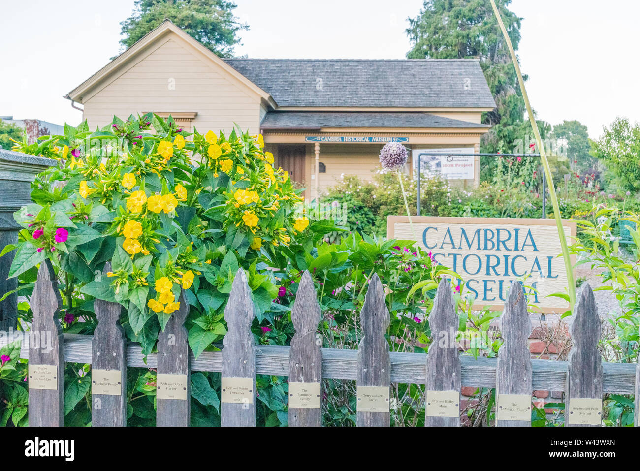 Cambria Historical Museum housed in the GuthrieBianchini House, an