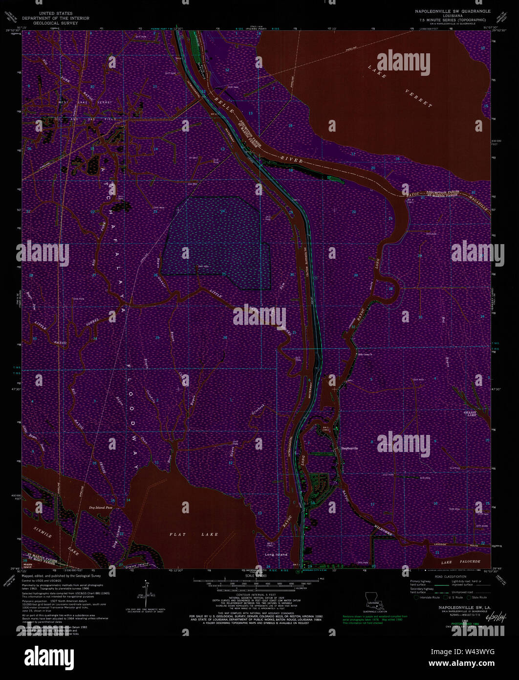 Napoleonville louisiana map hires stock photography and images Alamy