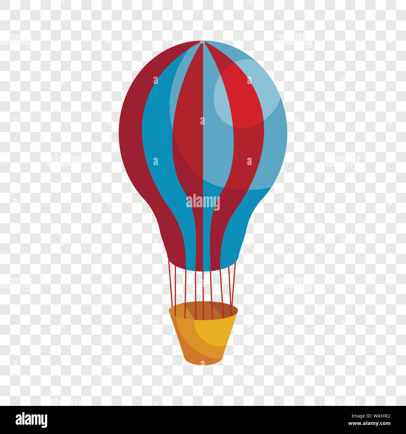 Hot air balloon icon, cartoon style Stock Vector Image & Art - Alamy